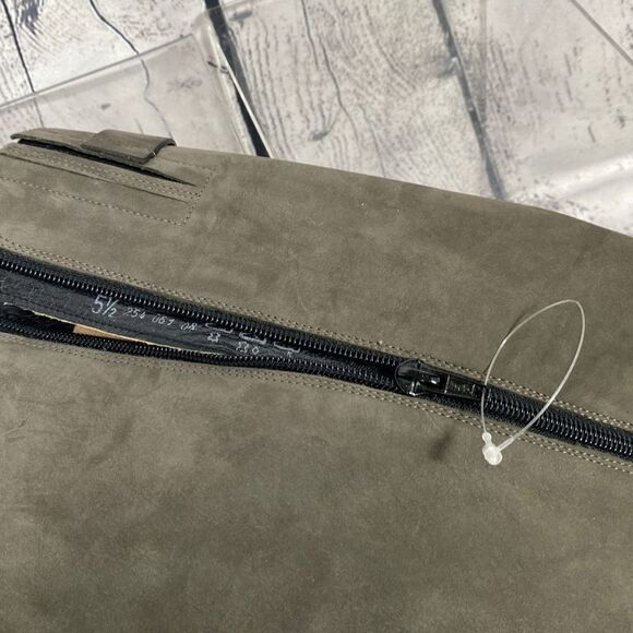 Kennel Und Schmenger Studded‎ Leather Distressed Knee High Boots Gray 7.5 - Picture 11 of 15